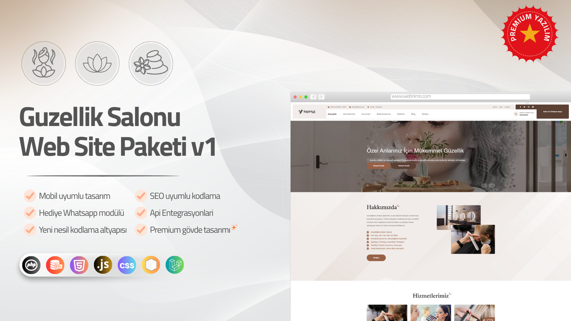 Guzellik Salonu Kurumsal Script v1