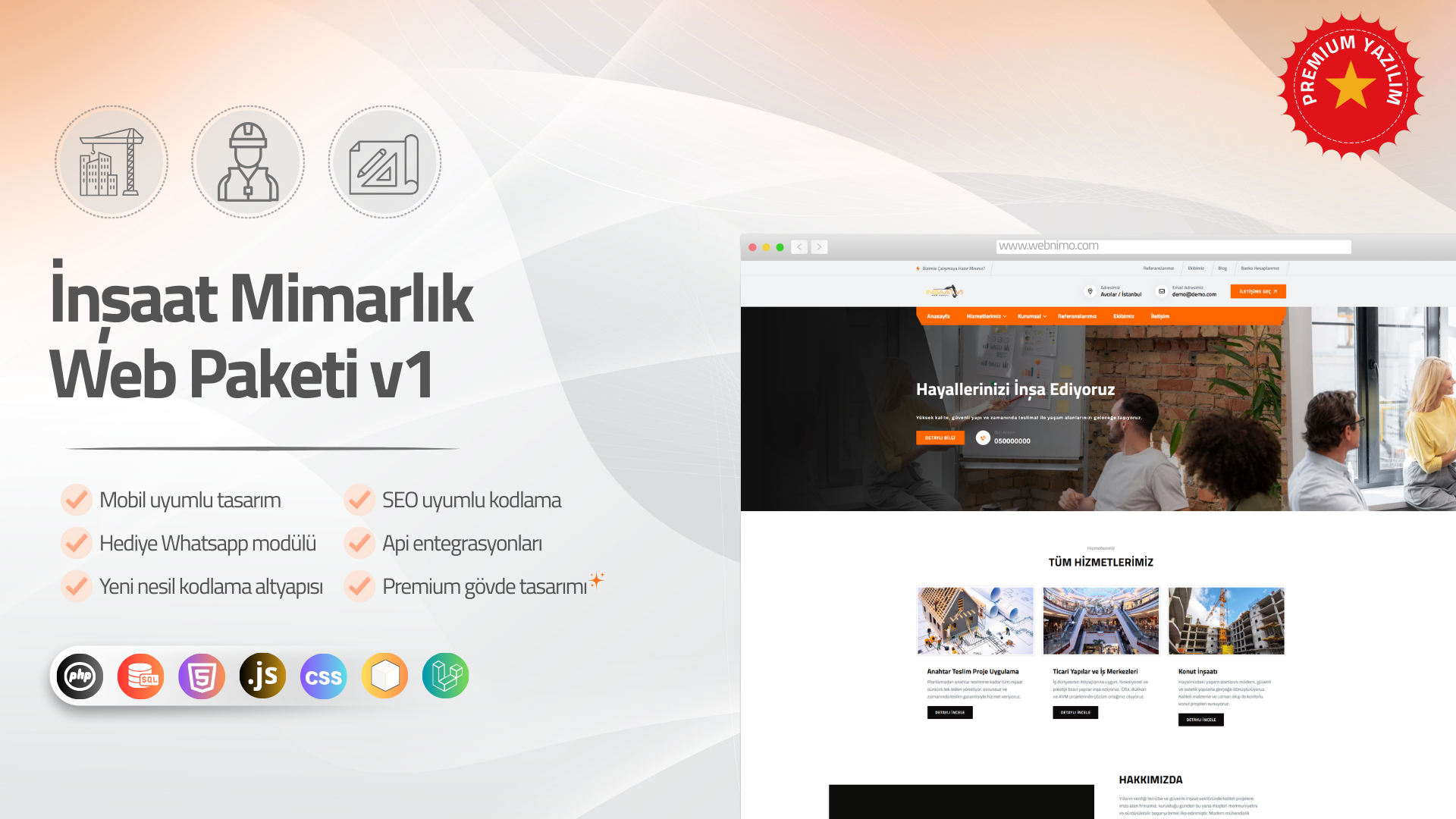 İnşaat Mimarlık  Web Paketi v1