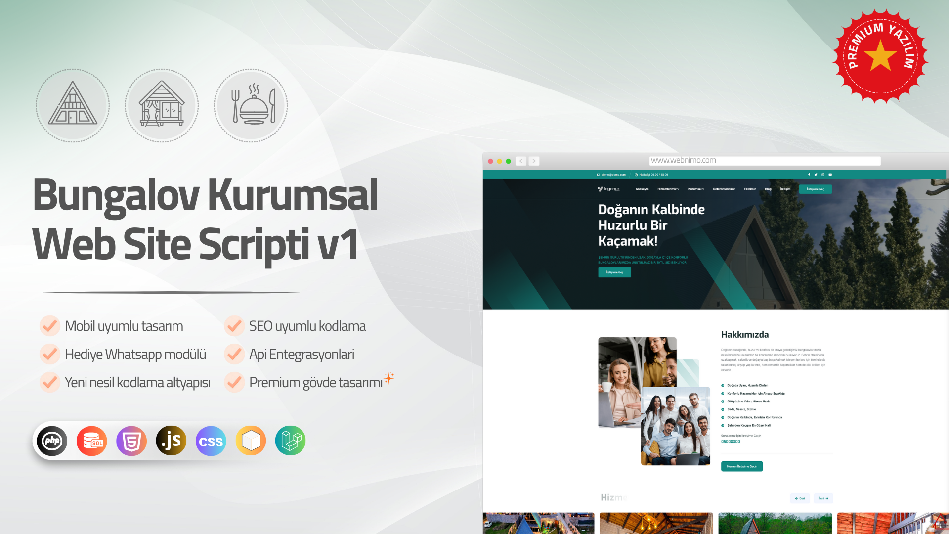 Bungalov Kurumsal Script v1