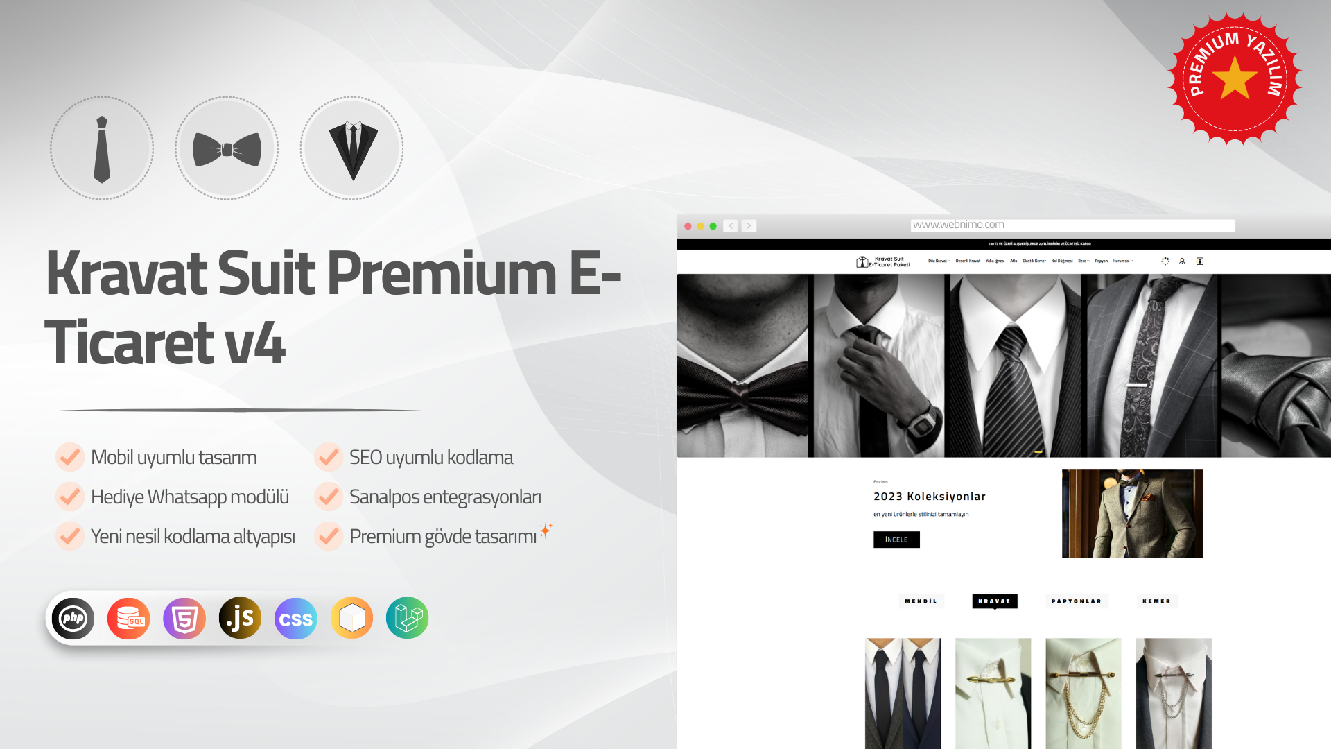 Kravat Suit Premium E-Ticaret v4